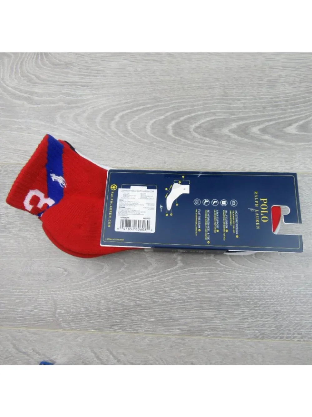 Polo Ralph Lauren Performance Half Cushion Socks Men's Size 6-12.5 (3 PAIRS) NEW